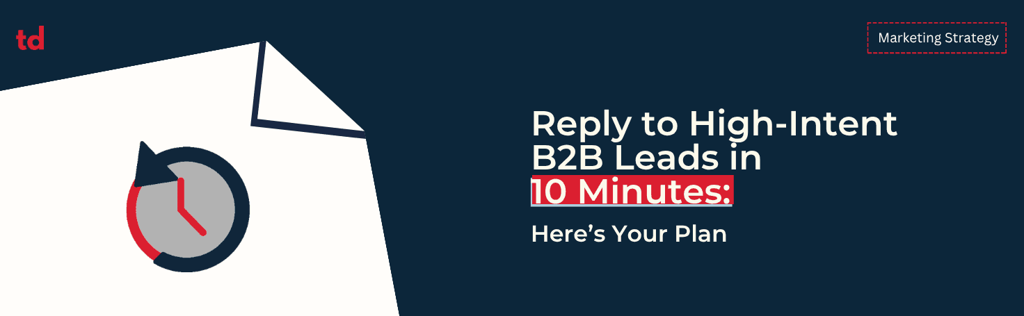 Reply to high-intent B2B leads in 10 minutes: here’s your plan